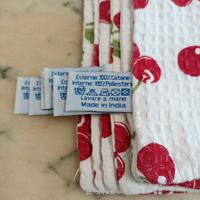 6 Copri cuscini in cotone 100% nido d'ape 