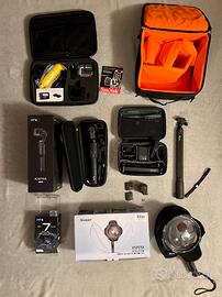 Kit GoPro Hero 7 Black + Karma Grip + Accessori