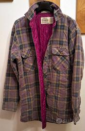 Giacca camicia di flanella imbottita vintage