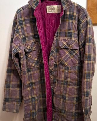 Giacca camicia di flanella imbottita vintage