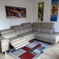 Divano angolare con seduta relax elettrica