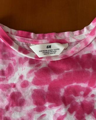 Maglietta bambina H&M tie-dye 134/140