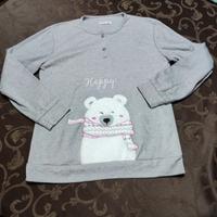 Maglia Invernale Grigia con Orsetto Polare tg L