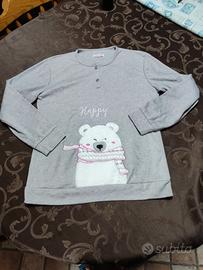 Maglia Invernale Grigia con Orsetto Polare tg L