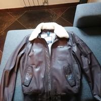 Giubotto in pelle aeronautica militare uomo