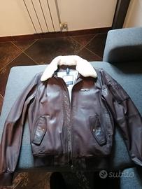 Giubotto in pelle aeronautica militare uomo