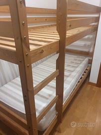 Letto a castello in legno