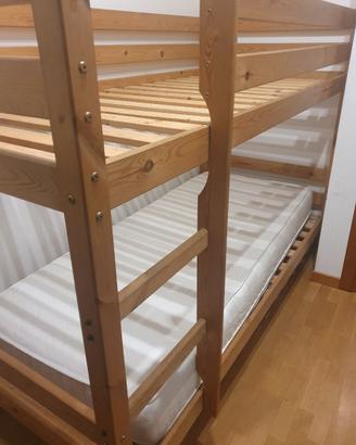 Letto a castello in legno