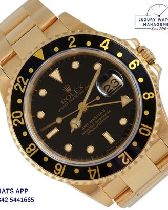 ROLEX GMT Master II 16718 Black dial Full Set 1992