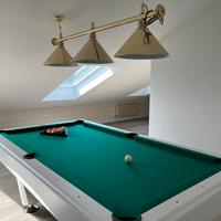 Biliardo Triumph 7ft bianco + lampade e accessori