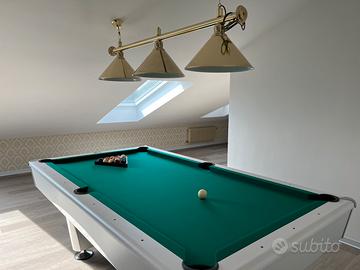 Biliardo Triumph 7ft bianco + lampade e accessori