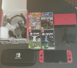 nintendo switch oled completa 