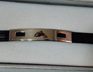BRACCIALE X UOMO TARGHETTA CENTRALE DELFINO