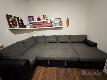 Divano letto con doppia chaise longue