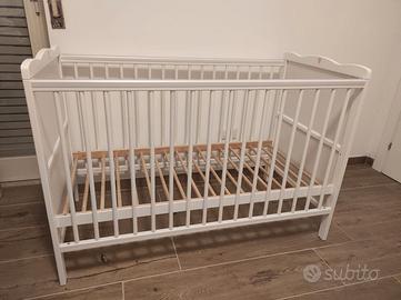 Lettino Neonato 2in1 con Sponda regolabile