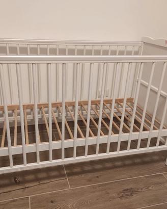Lettino Neonato 2in1 con Sponda regolabile