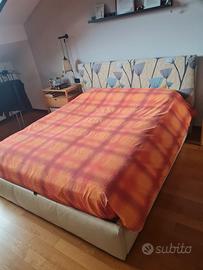 Letto contenitore ecopelle