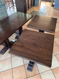 Stock Tavoli Legno Massello