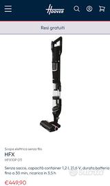 Aspirapolvere senza filo Hoover 