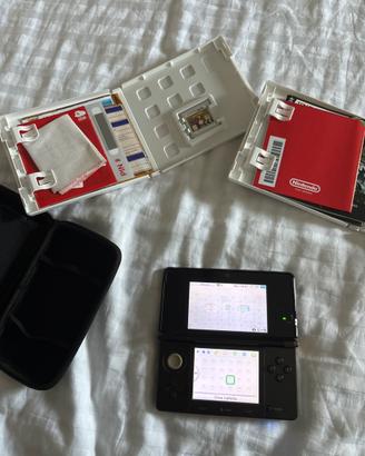 Nintendo 3ds cosmo black + accessori + giochi