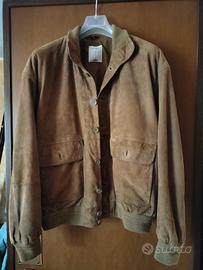 Giacca uomo vera pelle scamosciata  