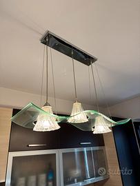 Lampadario vetro cucina