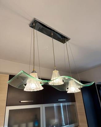 Lampadario vetro cucina