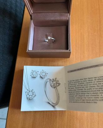 Anello Solit Salvini in OroBianco18kt con Diamante