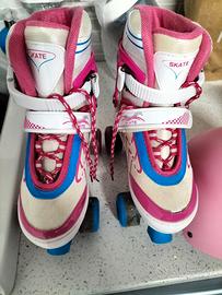 Pattini a rotelle completo