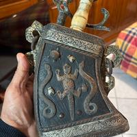 Fiaschetta per polvere da sparo tribale berbera