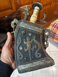 Fiaschetta per polvere da sparo tribale berbera