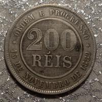 Brasile,200 reis 1893