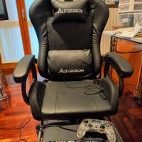 sedia gaming RGB + massaggio 