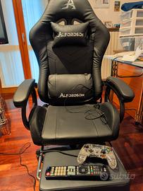 sedia gaming RGB + massaggio 