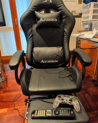sedia gaming RGB + massaggio 