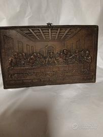 L'ultima cena di Gesù in bronzo vintage 