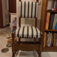 4 Sedie in legno massello