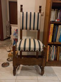 4 Sedie in legno massello