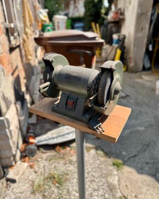Smerigliatrice da Banco Elettrica a Doppio Disco