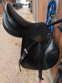 sella salto  equestro supreme evolution in cuoio 