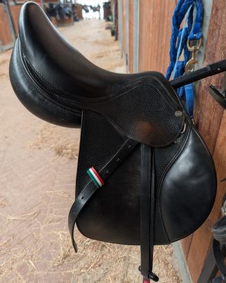 sella salto  equestro supreme evolution in cuoio 
