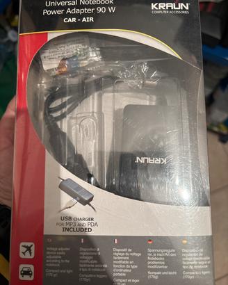 Alimentatore notebook da auto