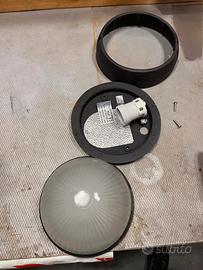 Applique, plafoniera da esterno E27 in vetro