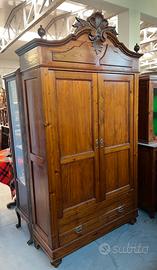 Antico armadio lombardo ‘800 restaurato