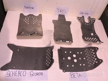 Piastra paramotore rinforzata beta moto trial