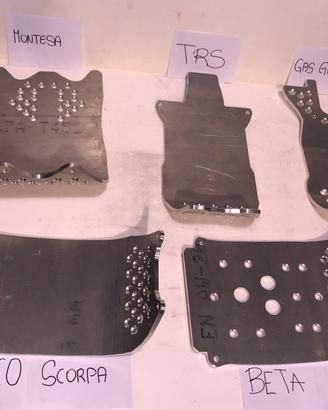 Piastra paramotore rinforzata beta moto trial