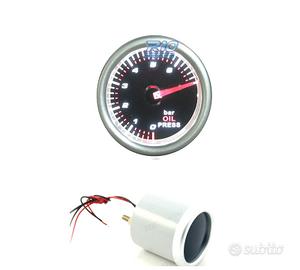 OROLOGIO PRESSIONE OLIO SFONDO NERO ILLUMINATO