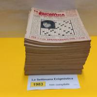 LA SETTIMANA ENIGMISTICA, anno 1983, NON compilati