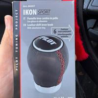 Pomello leva cambio in pelle sport