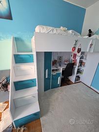 letto a soppalco per bambini